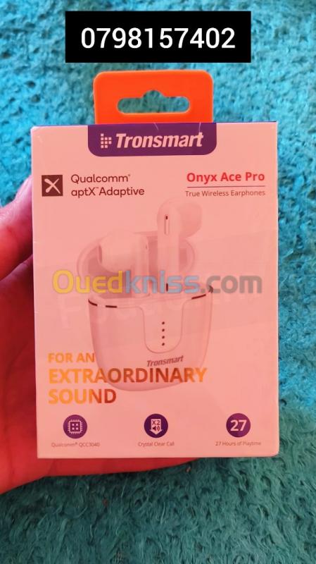  Tronsmart Onyx Ace Pro Blanc Earphon Jamais Utilisee