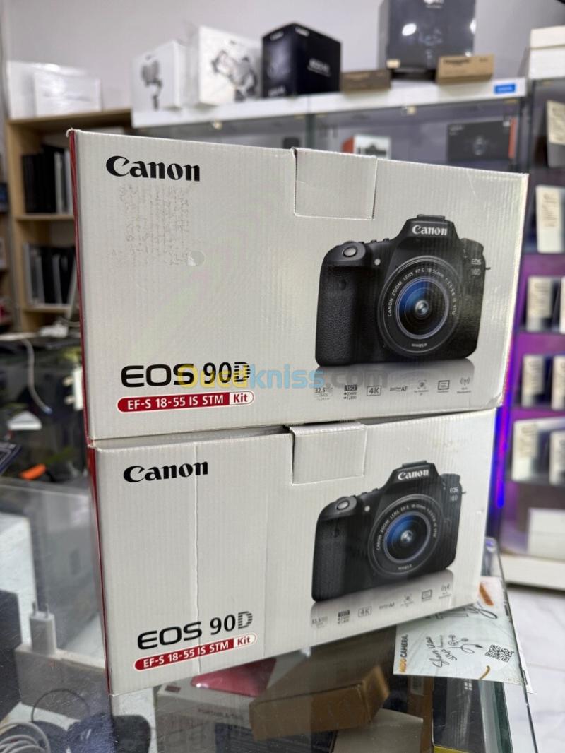 Appareil photo Canon EOS 90D & 18-55mm IS STM 32,5MP 4K30p NEUF JAMAIS UTILISE
