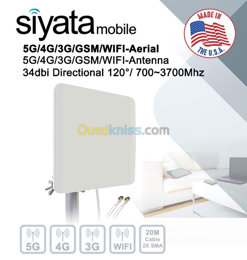 Antenne pour Modem & Routeur Mobile Booster WIFI capteur Signal et Répéteur Réseau 4G 5G Made in USA