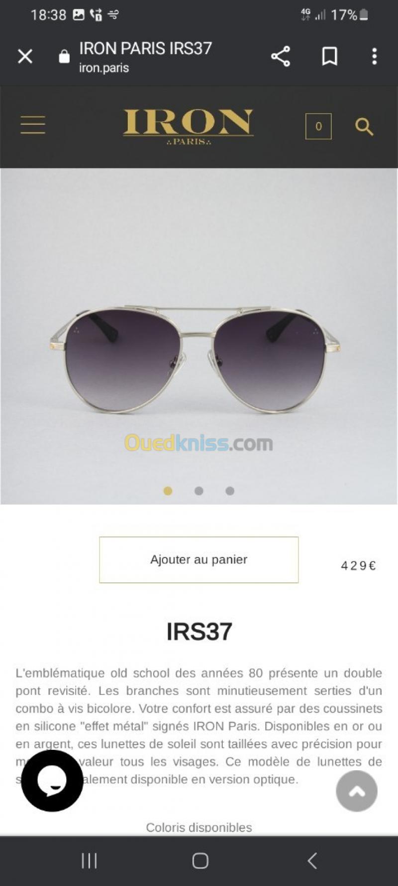 Lunette iron paris hot sale