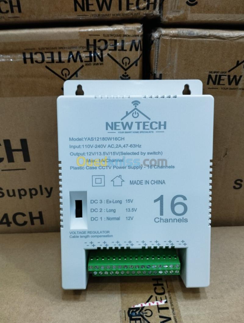 Bloc alimentation PVC NEWTECH 4 - 8 - 16 CH GROS DETAIL 2
