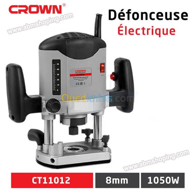  Défonceuse électrique CROWN 8mm 1050W CT11012