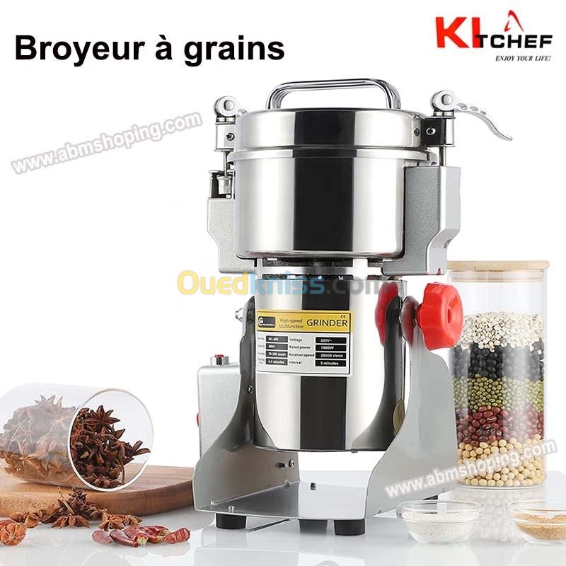  Broyeur à épice et grains électrique 250 G - بحجم حتى 1 كغ kitchef  رحاية القهوة والتوابل
