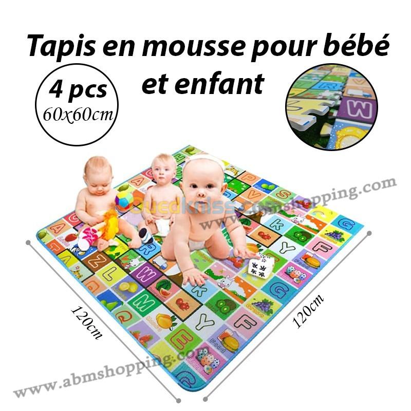 Tapis en mousse pour bébé et enfant motif dinosaures 120x120 cm - Alger  Algérie