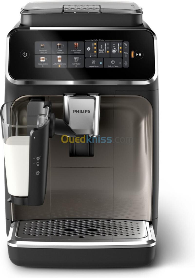 Machine a café a grain Philips latteGO séries 3300-15bar- grains 275g/eau1,8L /lait0,26L -EP3347/90 2