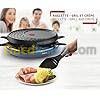 Tefal Raclette Colormania 3 en 1 Appareil à Raclette Grill et Crêpe, 8 Coupelles, 1050 W, RE310401