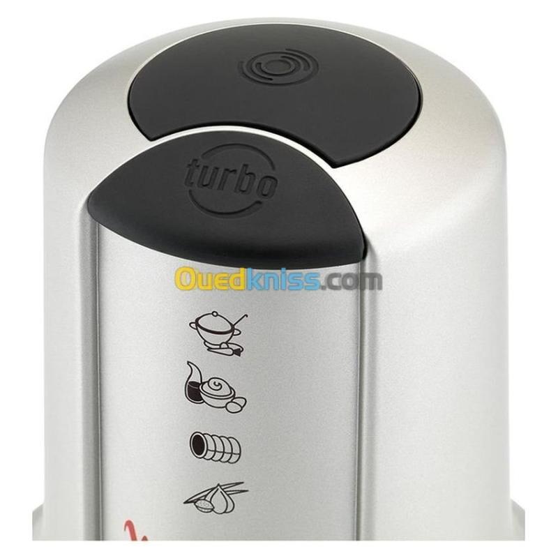 Mini Hachoir 3EN1 MOULINEX AT718A Multi Moulinette XXL, 0,8 ml- Argent - 500W - 2 VITESSES 3