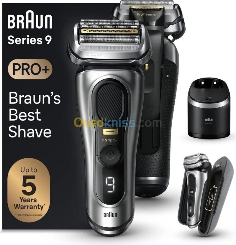 Rasoir Braun Series 9 Pro+ 9577cc Station SmartCare 6-en-1 Étui de recharge (PowerCase) 60 min