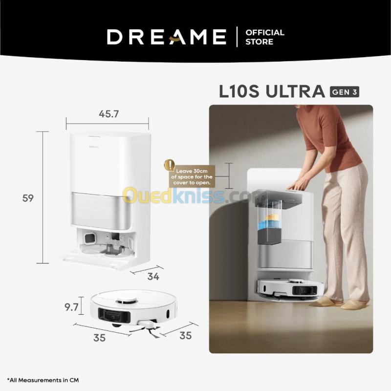 Robot aspirateur Dreame L10s Ultra Gen 3 - 25000pa - double bras articulé - Station tout-en-un 4