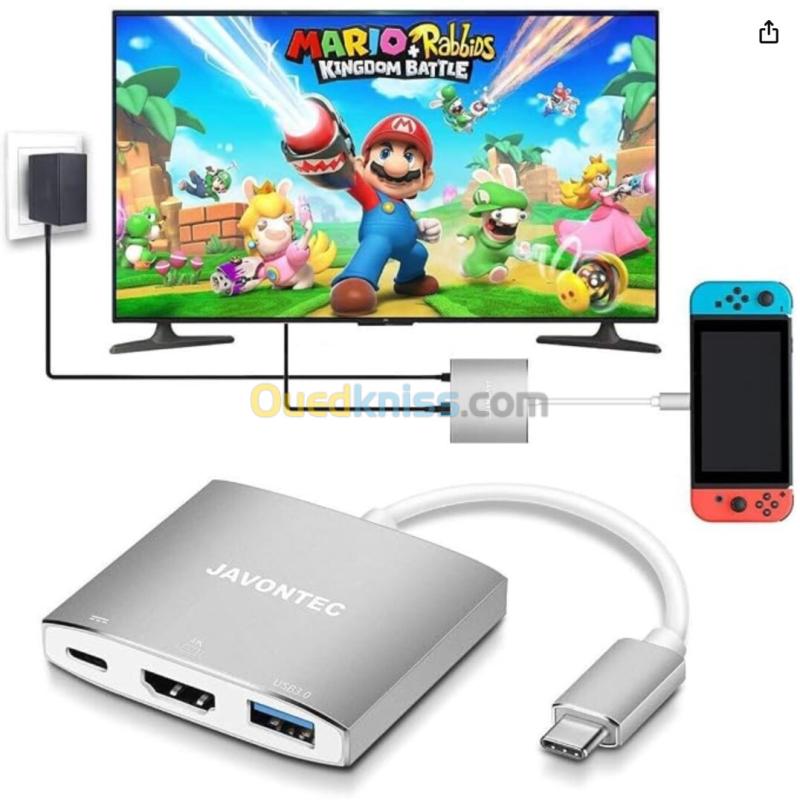 Hub JAVONTEC USB Type C 3