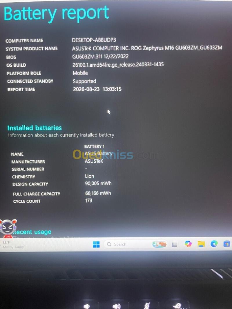 ASUS ROG Zephyrus M16 GU630Z 7