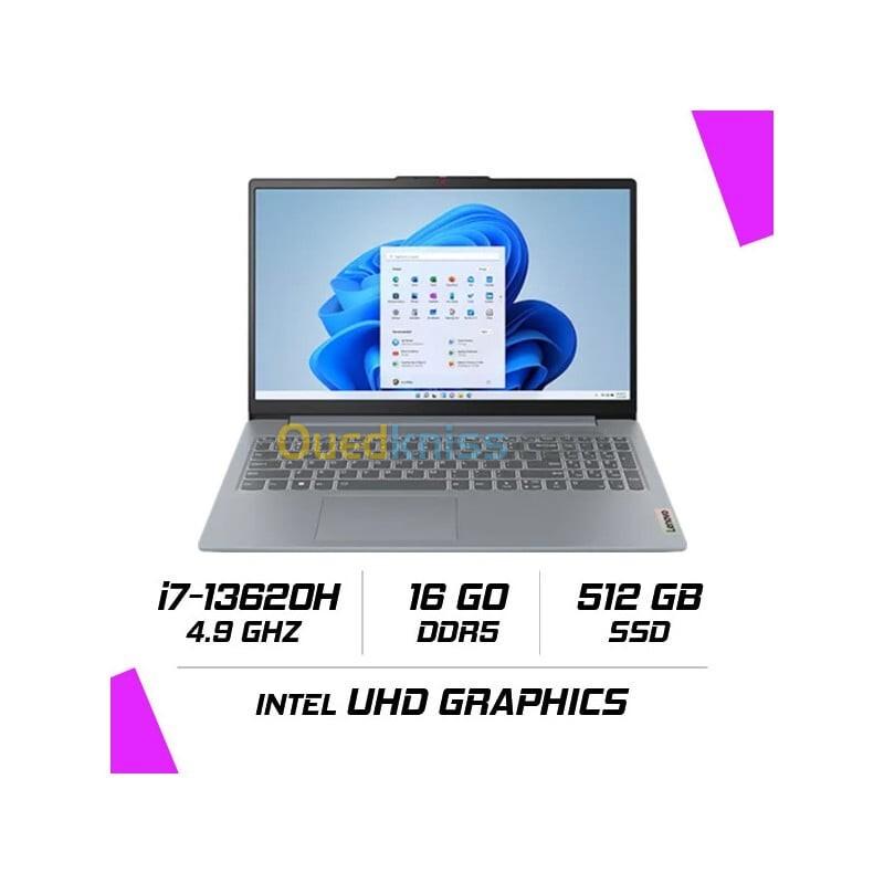 PORTABLE LENOVO I7 13620H 16G 512G SSD  lenovo Ideapad Slim 3 Écran :15.6 Full-HD TN