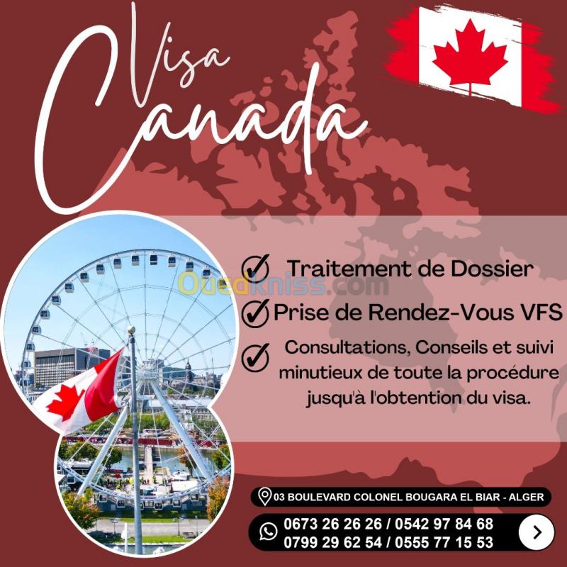  معالجة تأشيرة كندا TRAITMENT DE VISA CANADA