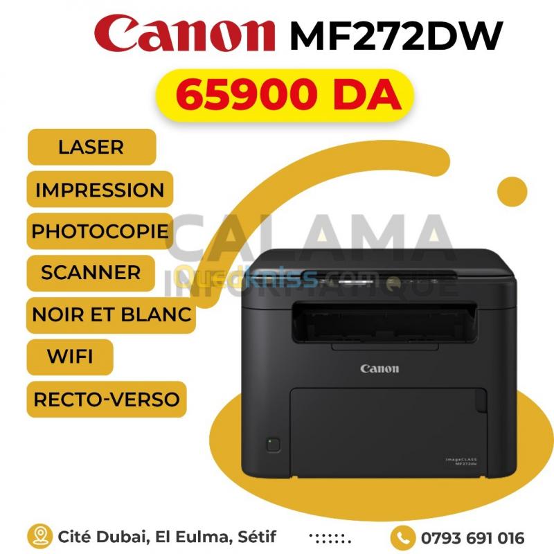 Canon MF272dw Laser Noir et Blanc Multifonction WIFI Recto