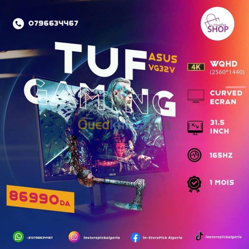  TUF Gaming VG32VQR Curved HDR Gaming Monitor