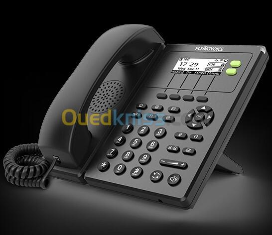 TELEPHONE IP PHONE ( Voip Ipbx ) FLYINGVOICE FIP10 WiFi 2.4 GHz - 2 Lignes SIP - 2*10/100M