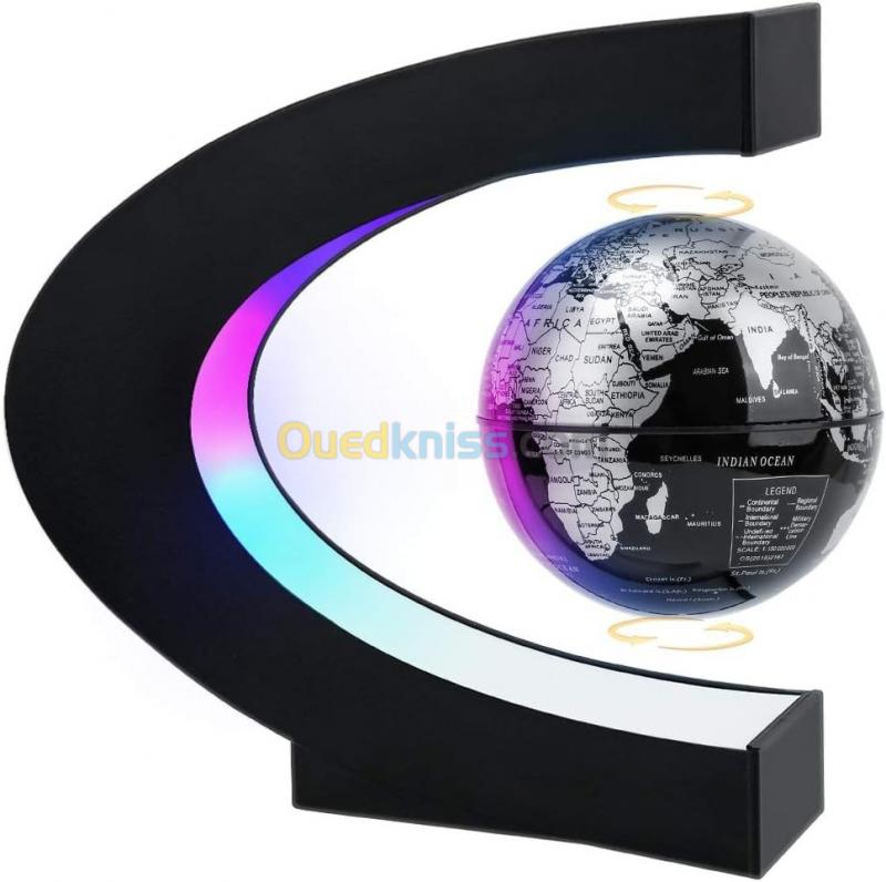  Globe flottant magnétique en lévitation Cadeaux Décor de bureau technologiques avec lumière LED