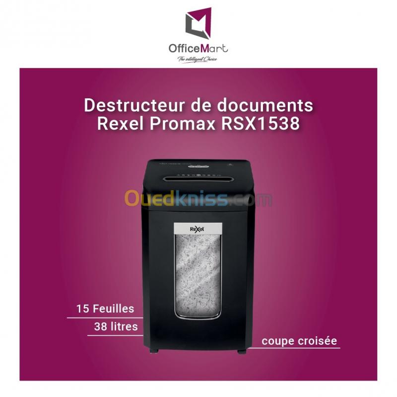  Destructeur de documents  Rexel Promax REX1538
