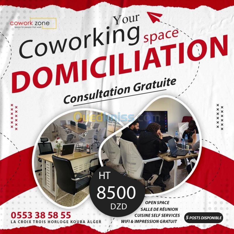  Location-Domiciliation-coworking-Bureaux-Salle de Réunion / formations