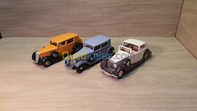  voitures de collection miniatures modèles des années 30's SOLIDO Made in France 1:43