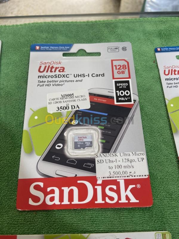  SanDisk 16-32-64-128-256 GB Ultra MicroSDXC UHS-I Memory Card