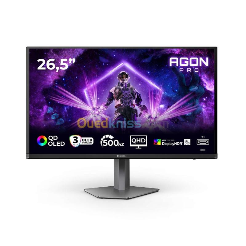 ECRAN AOC 27" Agon Pro AG276QKD2 WQHD, 500Hz, 0,03ms,, FreeSync 2