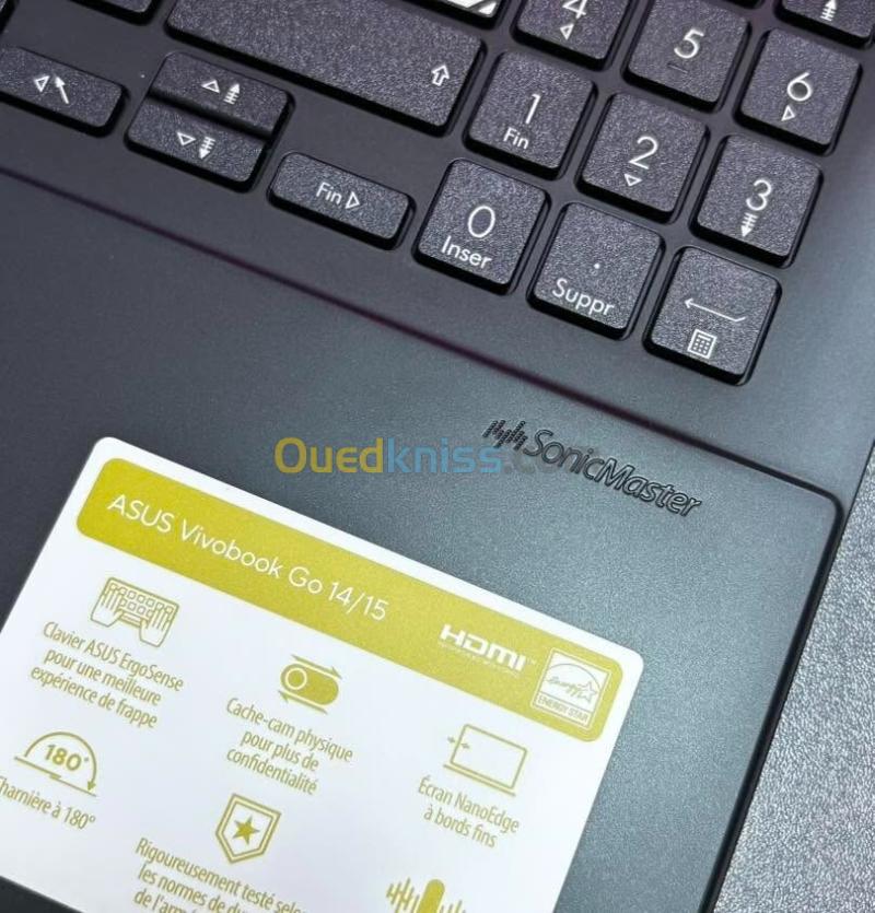 ASUS VIVOBOOK 15 GO OLED JAMAIS UTILISE AMD RYZEN 5 7520U 2.8GHz up to 4.30GHz 16Go DDR5 512Go SSD NVME AMD RADEON GRAPHICS 15 INCH FHD OLED 3