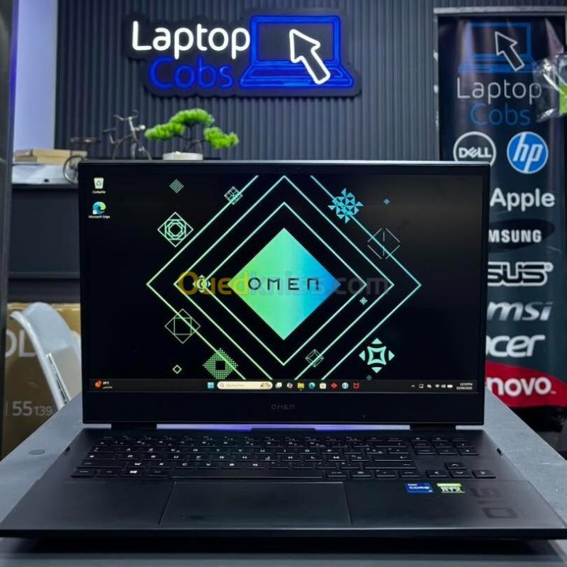HP OMEN 16 LAPTOP INTEL CORE i7 11800H 2.30GHz UP TO 4.60GHz 16Go DDR4 512Go SSD NVME NVIDIA RTX 3060 6GB VRAM INTEL UHD GRAPHICS ECRAN 16 INCH FULL HD 144Hz 2