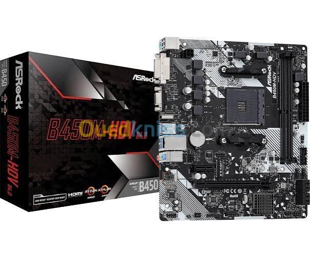 ASRock B450M-HDV R4.0 / MOTHERBOARD / AM4 / MICRO ATX