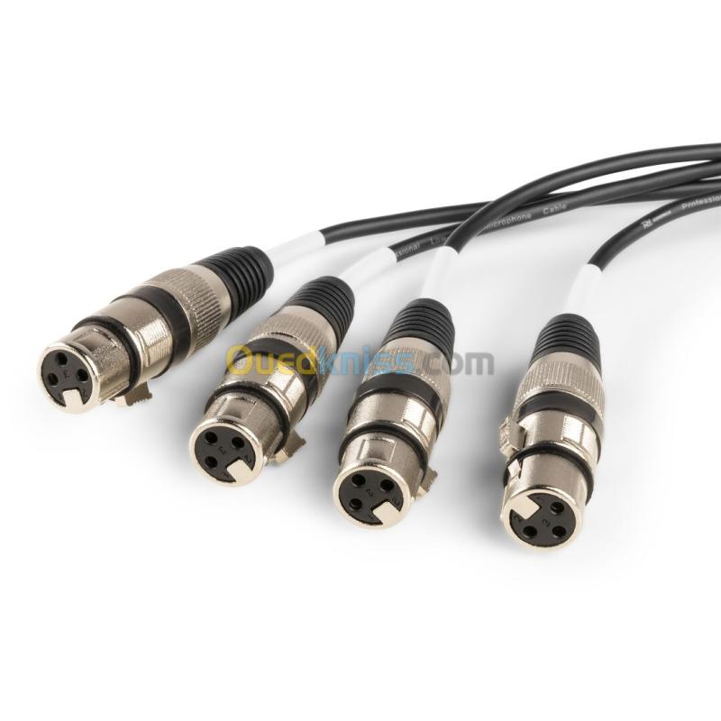 Splitter RJ45 vers 4 x XLR3 femelle pour DMX ou signal audio - CX192