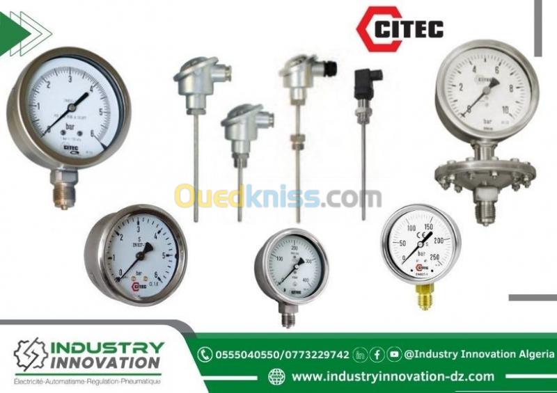   Les manomètres  de pression et de température(CITEC)