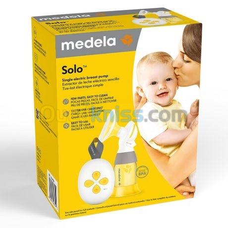  Tire-lait Solo de Medela, Tire-lait Électrique Simple avec Téterelle Flex, Alimenté par USB