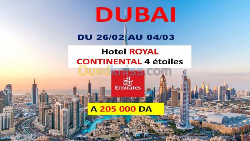  Voyage organise Dubaï mois de Février 