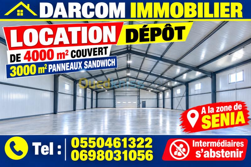Location Hangar - Usine Oran Es senia