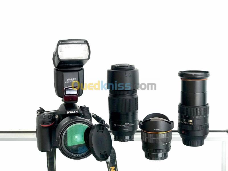  Nikon D7100 16k clic + Objectifs Sigma Nikon + Flash Yungnuo + Filtre Pol 
