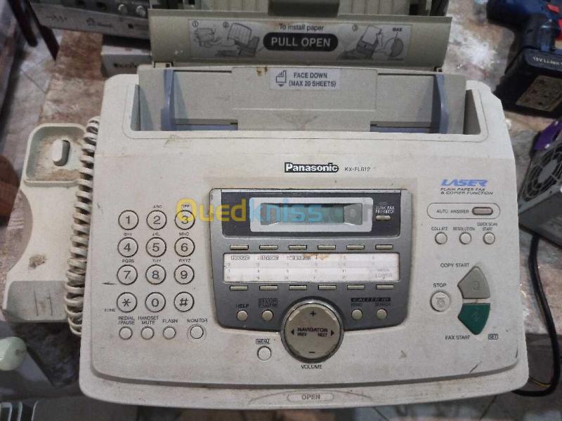 لوت 6 قطع خردة الكترونيك HS - شاشة AOC + 2 باور + فاكس Panasonic + ديمو Condor + VCD 3