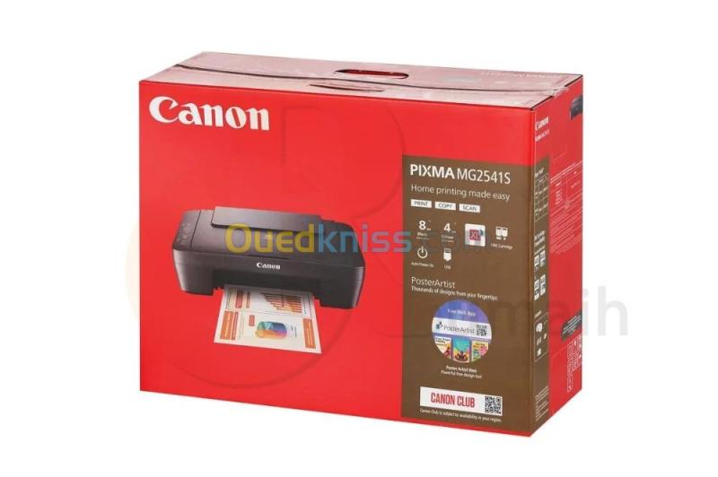 CANON PIXMA MG2541S Imprimante Couleur Multifonction Jet D'encre NEUF SOUS EMBALLAGE 6