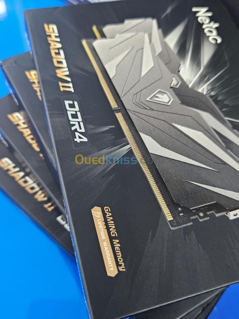 RAM DDR4 NETAC SHADOW II 16GB (8X2) 3200MHz BLACK GAMING Memory 2