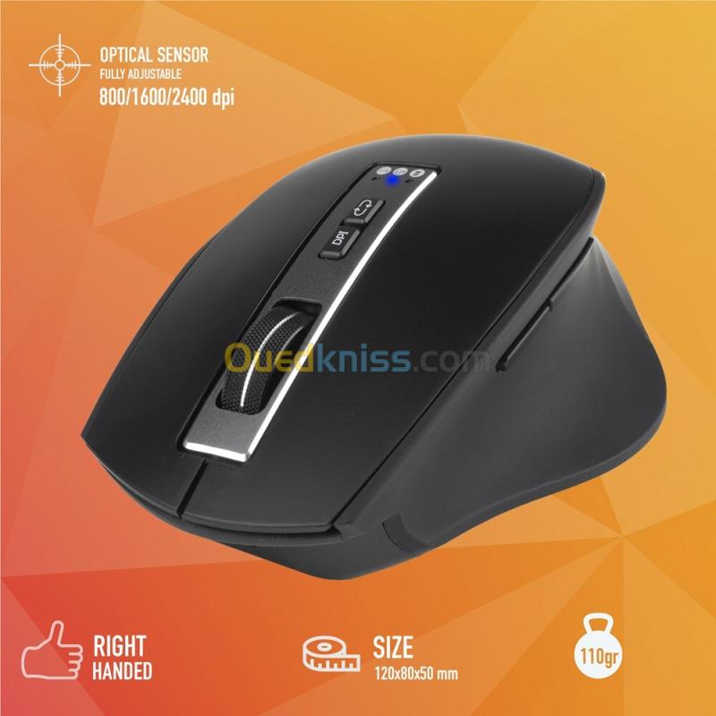 Kit Clavier et Souris sans Fil Bluetooth 4.0 ou USB, Multi Appareils, AZERTY Français NGS 4