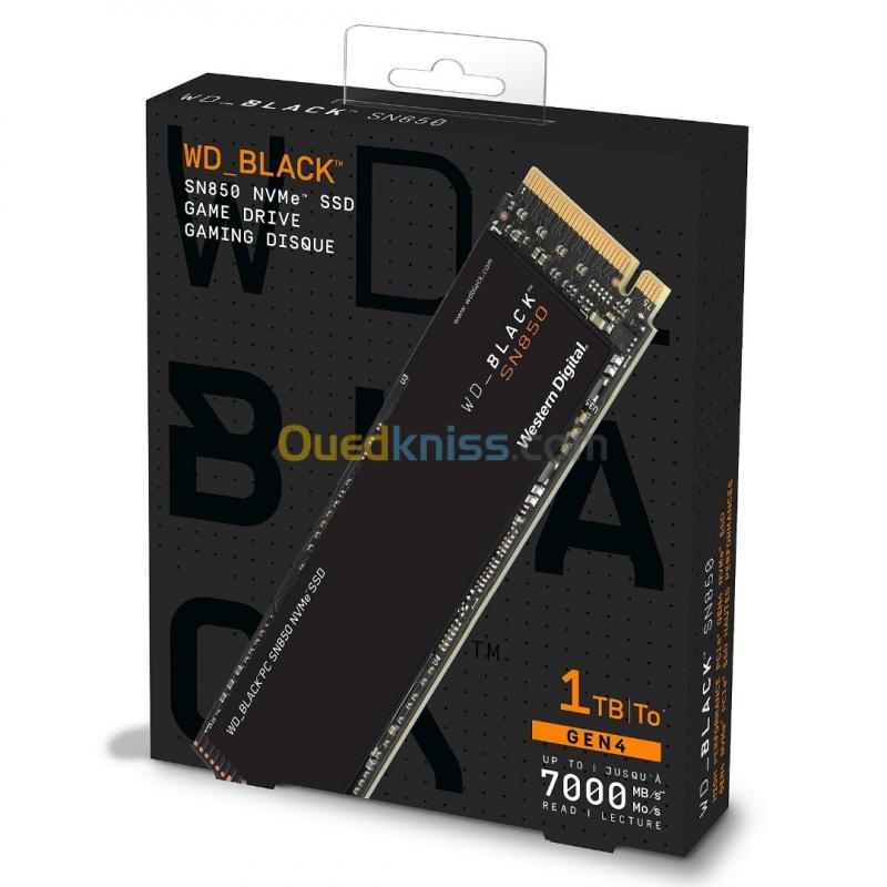  Western Digital SSD WD Black SN850 1To M2 Pcie 4.0 7000Mb/s