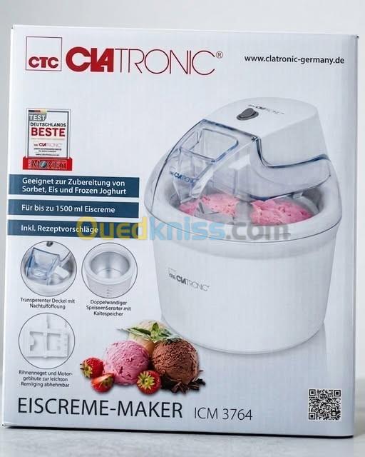 Sorbetière Clatronic Pour Crèmes Glacées, Sorbets, Yaourts Glacés Et Granités, Pour La Maison Et Commerces Frigorifique 13