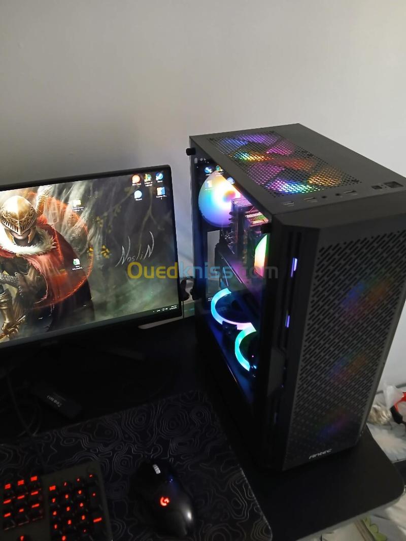High Performance Gaming PC - Ryzen 7 5700X / RX 5600 XT / 1TB NVMe SSD + Monitor ASUS TUF 180hz 6