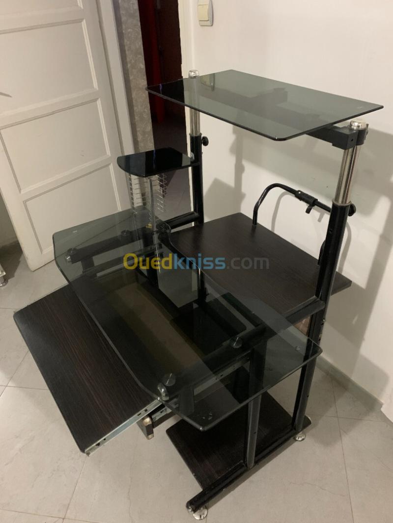 table ordinateur de bureau en verre trampé 2