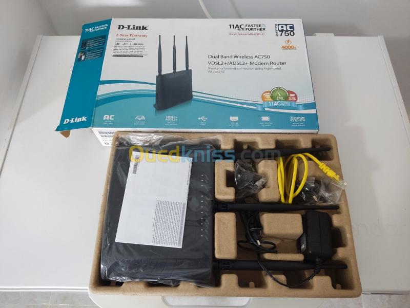  D-LINK Modem Router VDSL2+/ADSL2+ dual band wireless AC750
