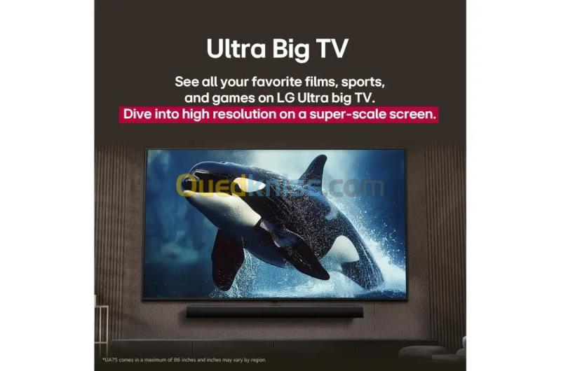 Télévision LG 50"  Smart TV LG UHD AI UA85 4K UHD  New 2025 50UA85006LA 8
