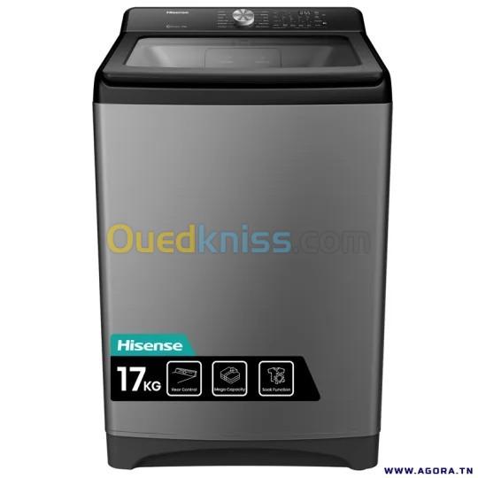 MACHINE À LAVER TOP HISENSE WT3T1723UT  17KG  SILVER 4