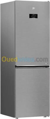 REFRIGERATEUR BEKO COMBINE 60CM GRIS 450L B3RCNE450HSX - B3RCNE450HSX