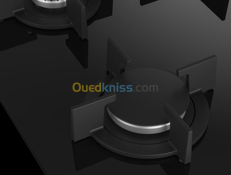   Table de cuisson Ariston  ARH 6G4GC22 2BNA Vitro Noir 4 Feux original  3