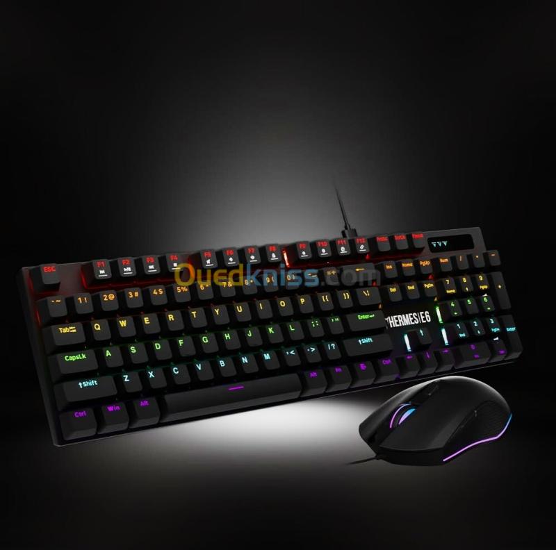 combo gaming gamdias clavier mecanique + souris