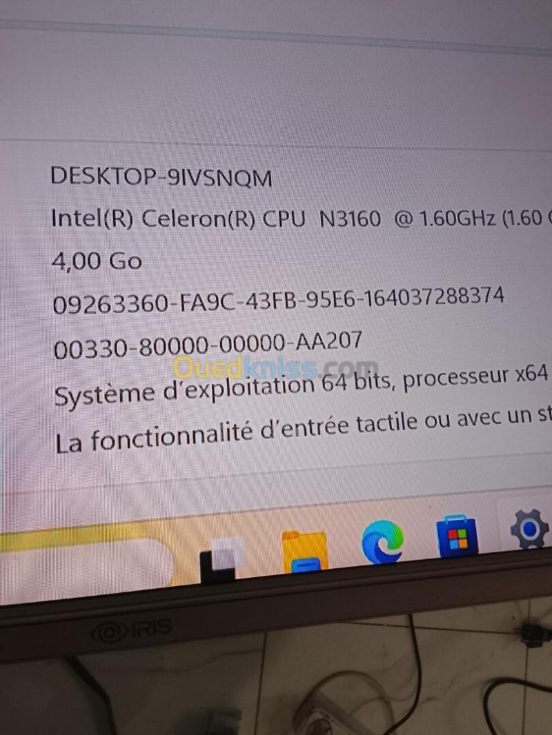 Mini unité centrale,  Celeron,  04 Go de RAM,   256 Go SSD, WIFI, 4